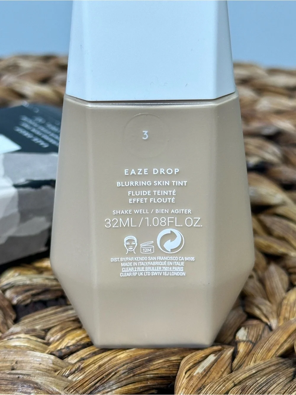 NWT Fenty Beauty Shade 3 Eaze Drop Blurring Skin Tint shade 3 light medium warm